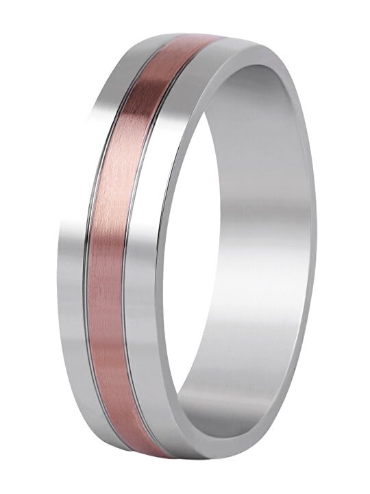 Beneto Exclusive Fede nuziale bicolore in acciaio SPP10 - Diametro: 70 mm unisex
