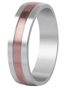 Beneto Exclusive Fede nuziale bicolore in acciaio SPP10 - Diametro: 70 mm unisex