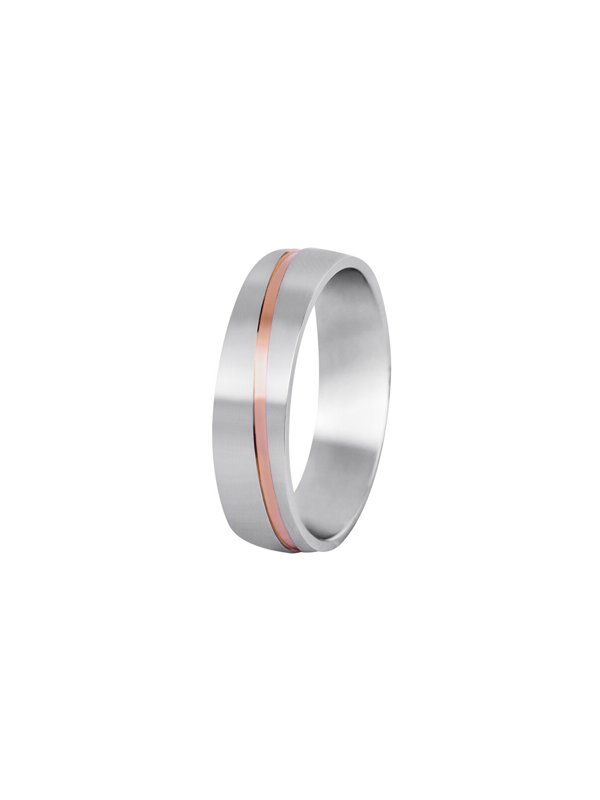 Beneto Exclusive Fede nuziale bicolore da uomo in acciaio SPP07 - Diametro: 68 mm uomo