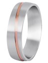Beneto Exclusive Fede nuziale bicolore da uomo in acciaio SPP07 - Diametro: 68 mm uomo