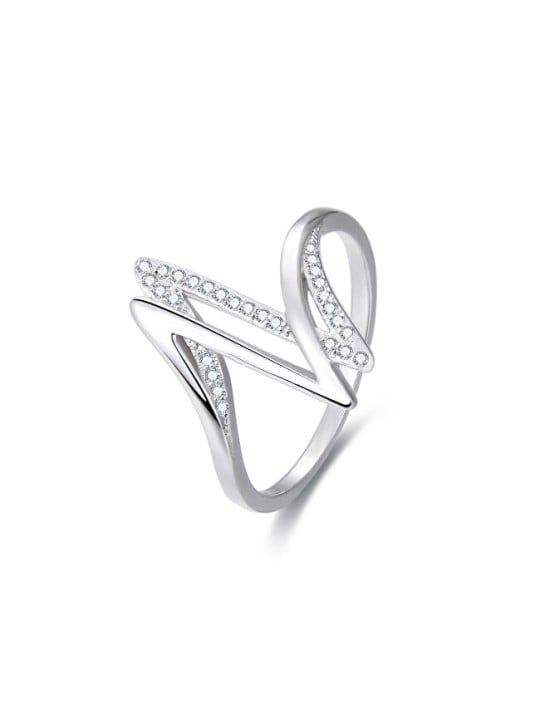 Benet Anello in argento con zirconi AGG143 - Diametro: 52 mm donna