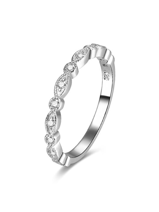 Benet Anello in argento con zirconi AGG167 - Diametro: 58 mm donna