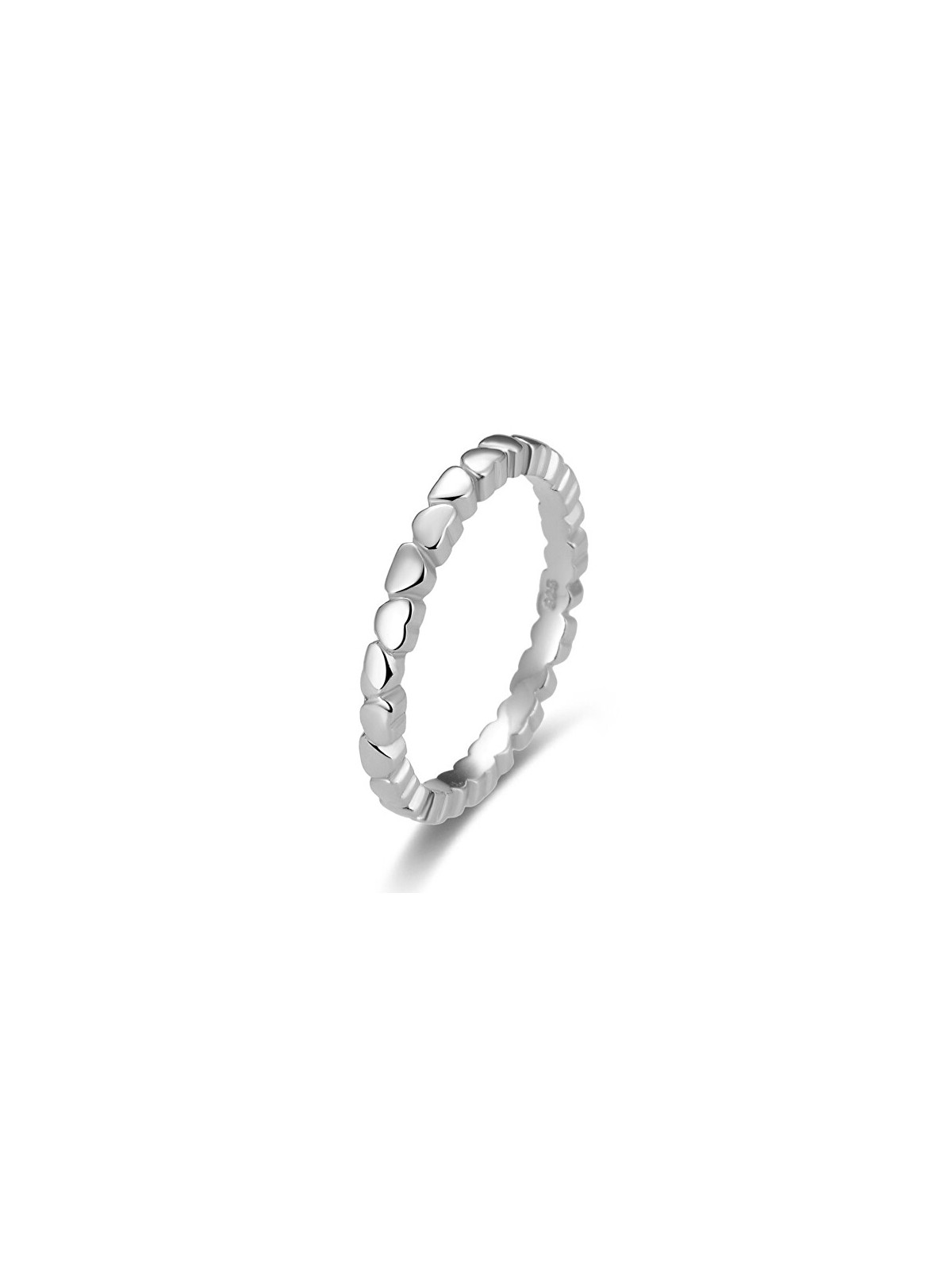 Benet Anello in argento con cuori AGG344 - Diametro: 52 mm donna