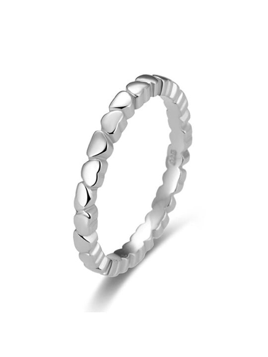 Benet Anello in argento con cuori AGG344 - Diametro: 56 mm donna