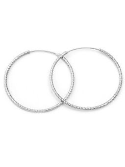Beneto Orecchini rotondi di lusso in argento AGUC787 - Diametro: 4,5 centimetri donna