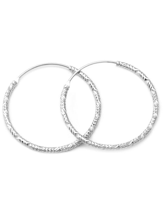 Beneto Orecchini rotondi di lusso in argento AGUC644 - Diametro: 2,5 cm donna