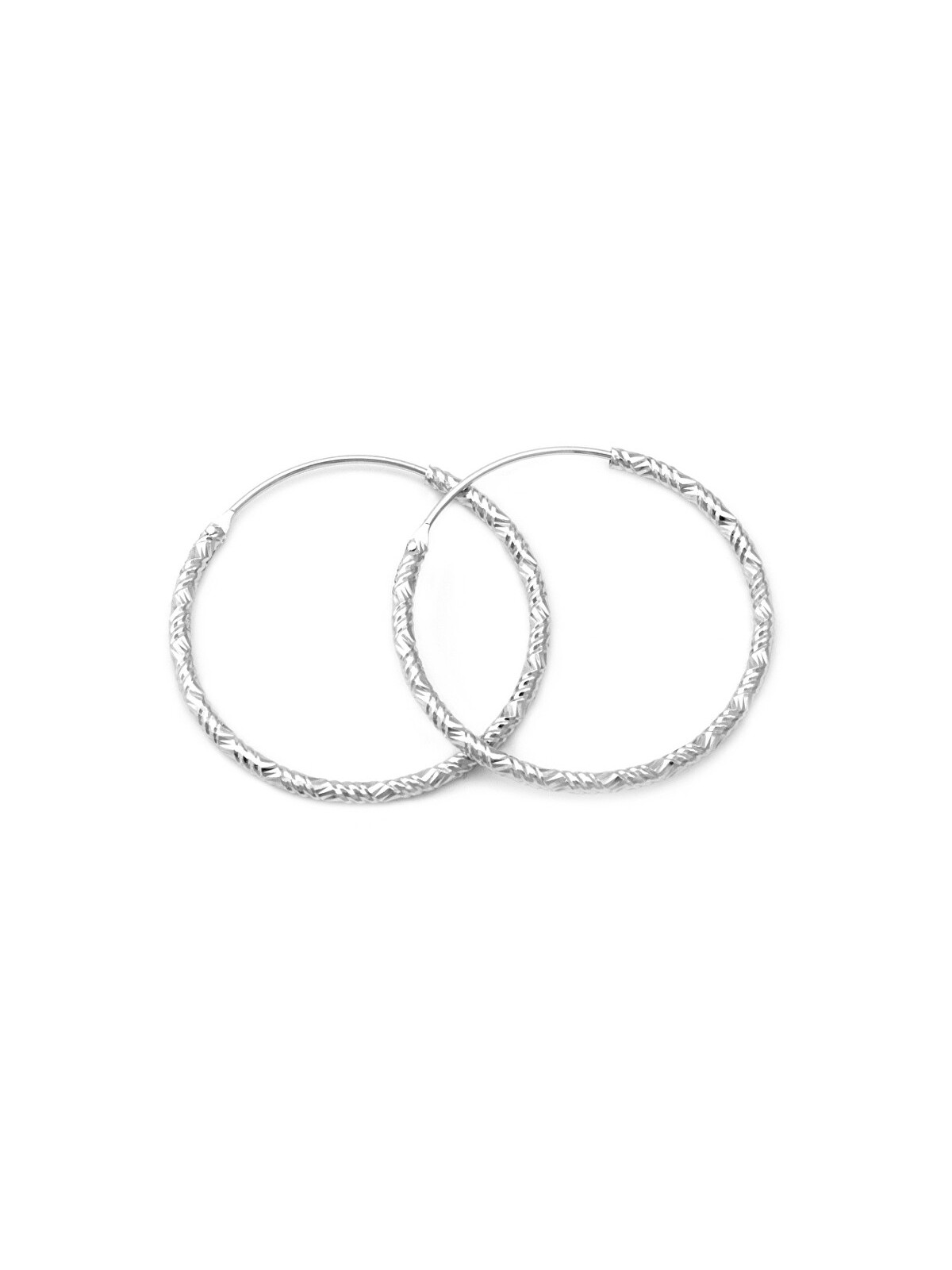 Beneto Orecchini rotondi di lusso in argento AGUC644 - Diametro: 2,5 cm donna