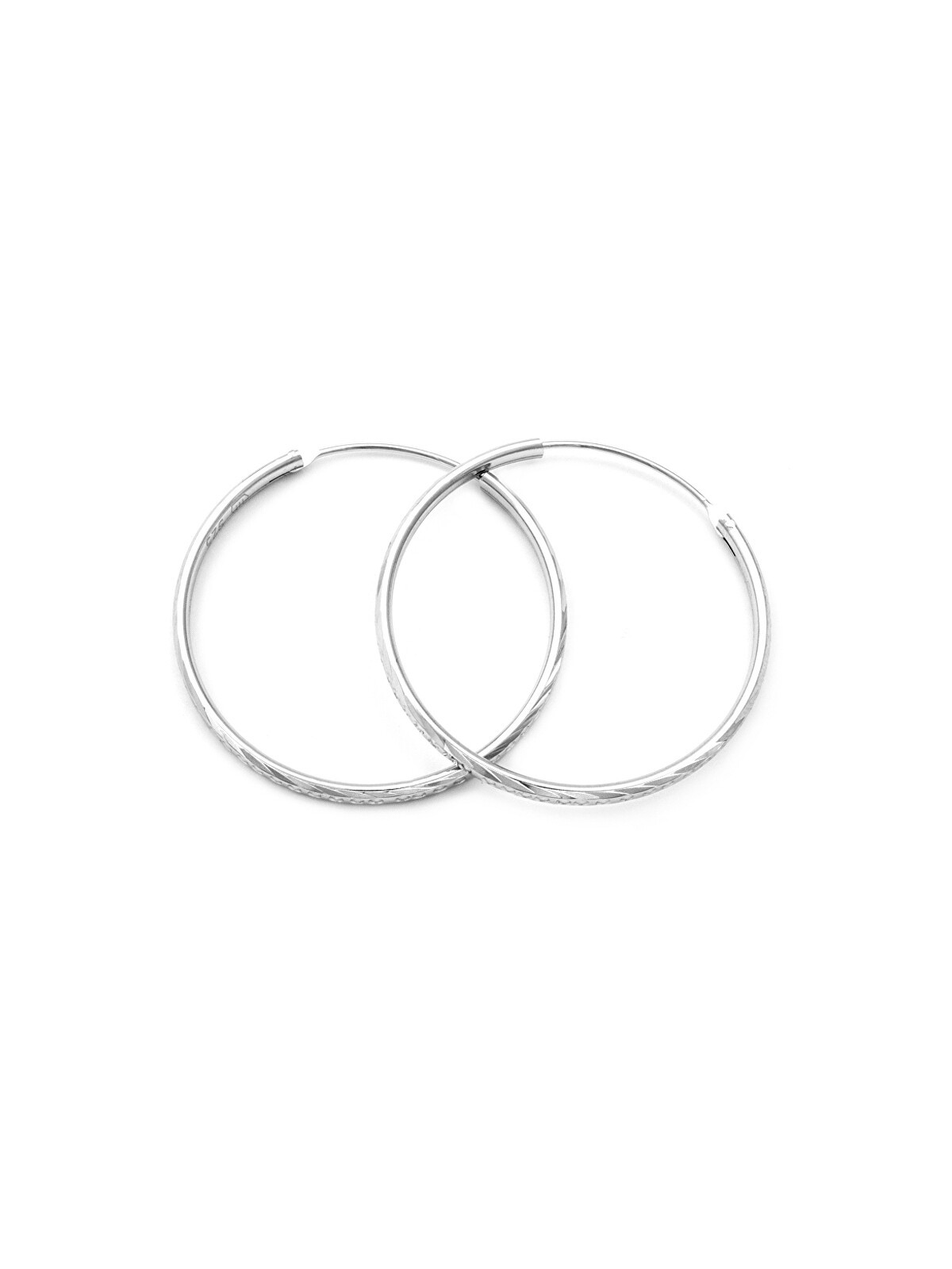 Beneto Meravigliosi orecchini rotondi in argento AGUC355 - Diametro: 4,5 centimetri donna