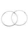 Beneto Orecchini rotondi in argento scintillante AGUC1240 - Diametro: 4,5 centimetri donna
