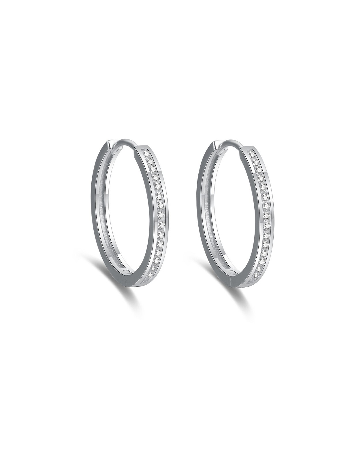 Beneto Eleganti orecchini rotondi in argento AGUC2270 - Diametro: 3 cm donna