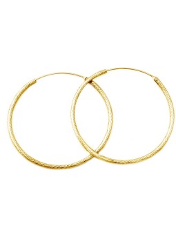 Beneto Orecchini di lusso placcati oro in argento AGUC1240 / N-GOLD - Diametro: 4.5 cm donna
