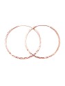 Beneto Orecchini rotondi alla moda placcati oro in argento AGUC2439 / SCS-ROSE - Diametro: 3 cm donna