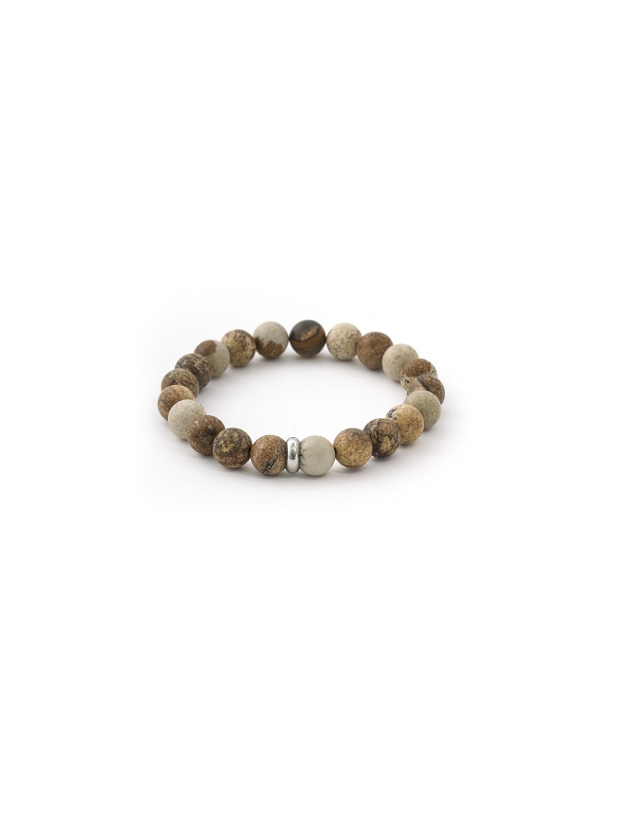 Agato Bracciale con perle di diaspro MINK108 - Lunghezza: 17 cm donna