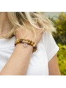 Agato Bracciale con perle di diaspro MINK108 - Lunghezza: 17 cm donna
