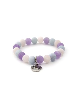 Agato Bracciale con perline in cristallo MINK112 - Lunghezza: 19 cm donna