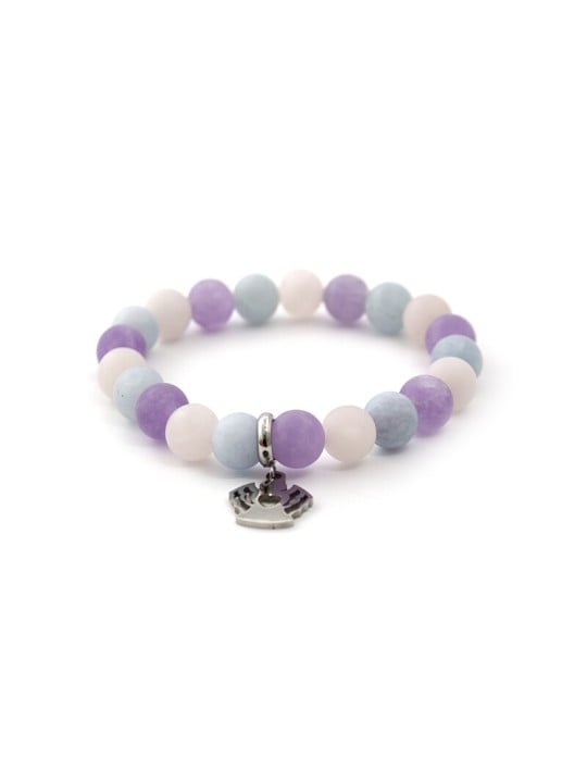 Agato Bracciale con perline in cristallo MINK112 - Lunghezza: 19 cm donna