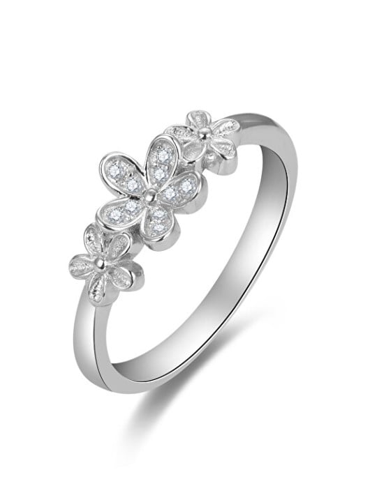 Beneto Affascinante anello in argento con zirconi AGG465 - Diametro: 58 mm donna