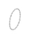 Beneto Anello minimalista intrecciato in argento AGG315L - Diametro: 56 mm donna