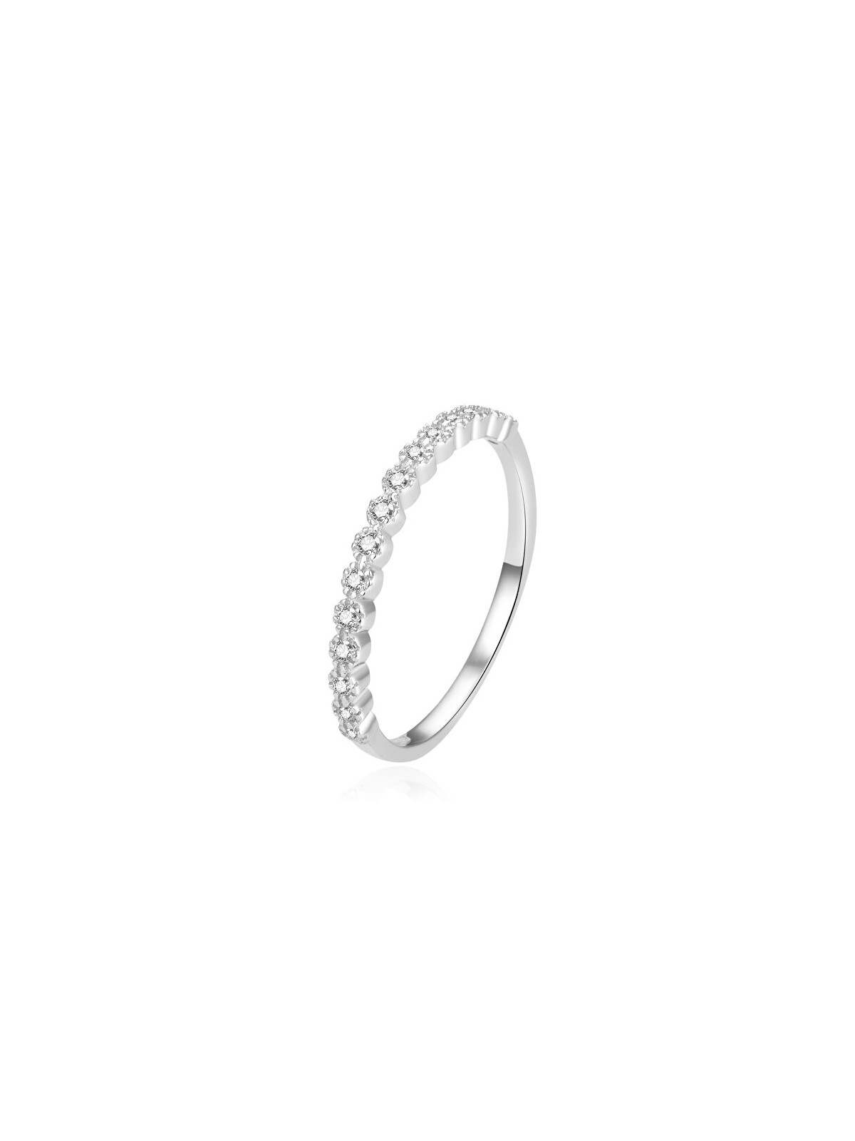 Beneto Anello in argento pregiato con zirconi AGG362 - Diametro: 60 mm donna