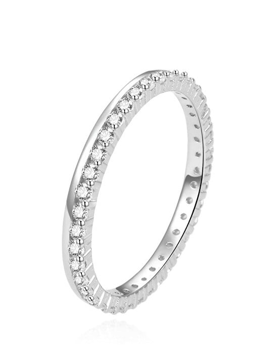 Beneto Anello unico in argento con zirconi AGG227 - Diametro: 62 mm donna
