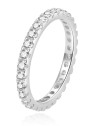 Beneto Bellissimo anello in argento con zirconi AGG369 - Diametro: 62 mm donna