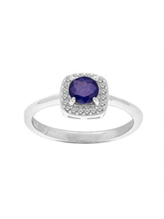 Kalace Incantevole anello in argento con zaffiro R-FS-5658S - Circonferenza: 60 mm donna