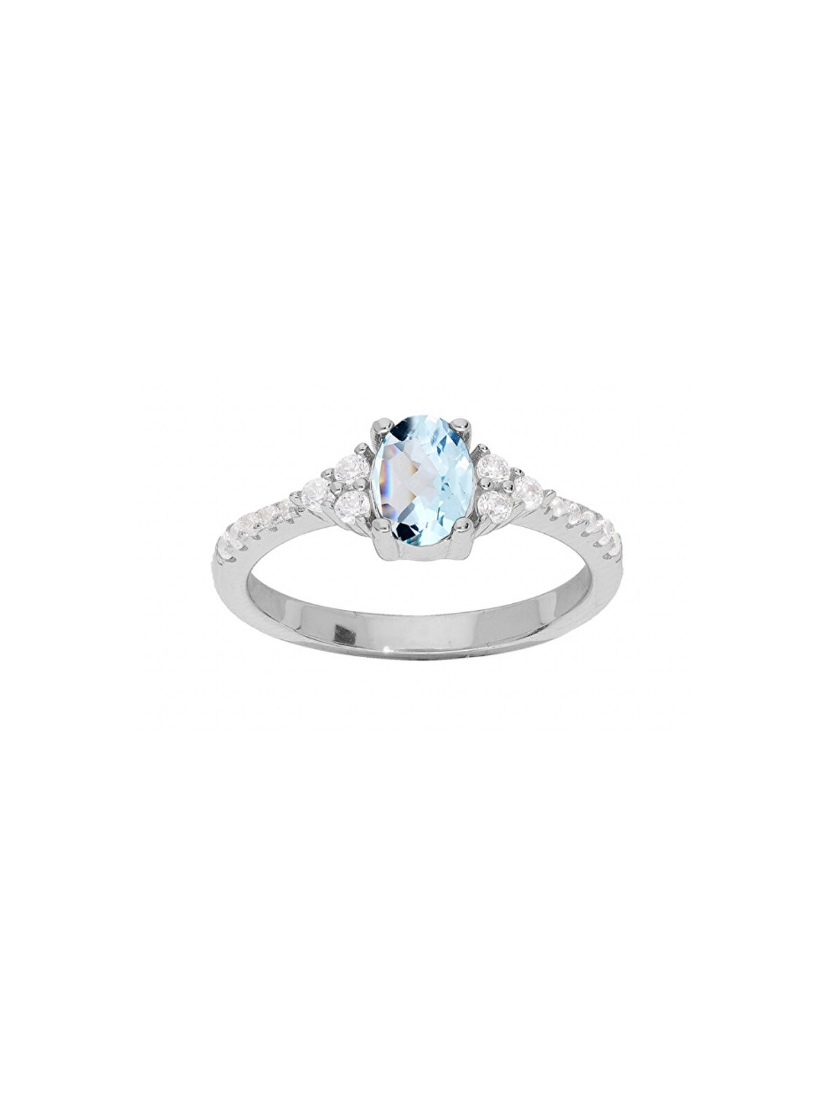 Kalace Incantevole anello in argento con pietra mistica topazio SRC0203TZ - Circonferenza: 50 mm donna
