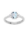 Kalace Incantevole anello in argento con pietra mistica topazio SRC0203TZ - Circonferenza: 50 mm donna