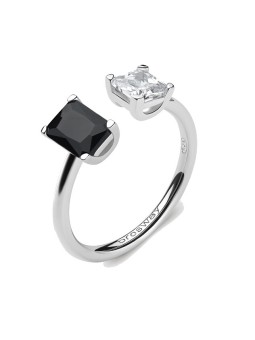 Brosway Elegante anello aperto Fancy Mystery Black FMB10 - Diametro: M (53-55 mm) donna