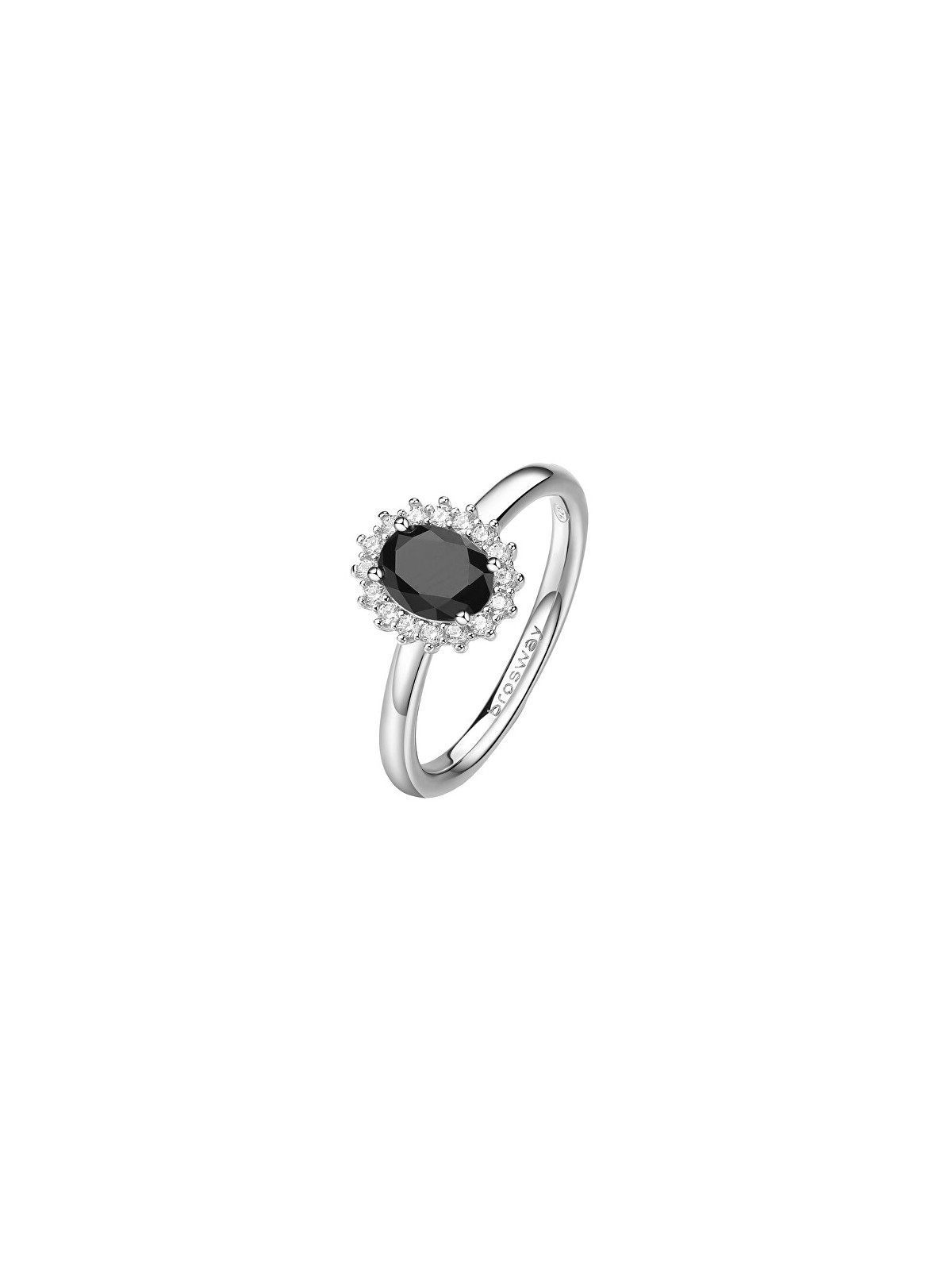 Brosway Elegante anello in argento Fancy Mystery Black FMB75 - Diametro: 50 mm donna