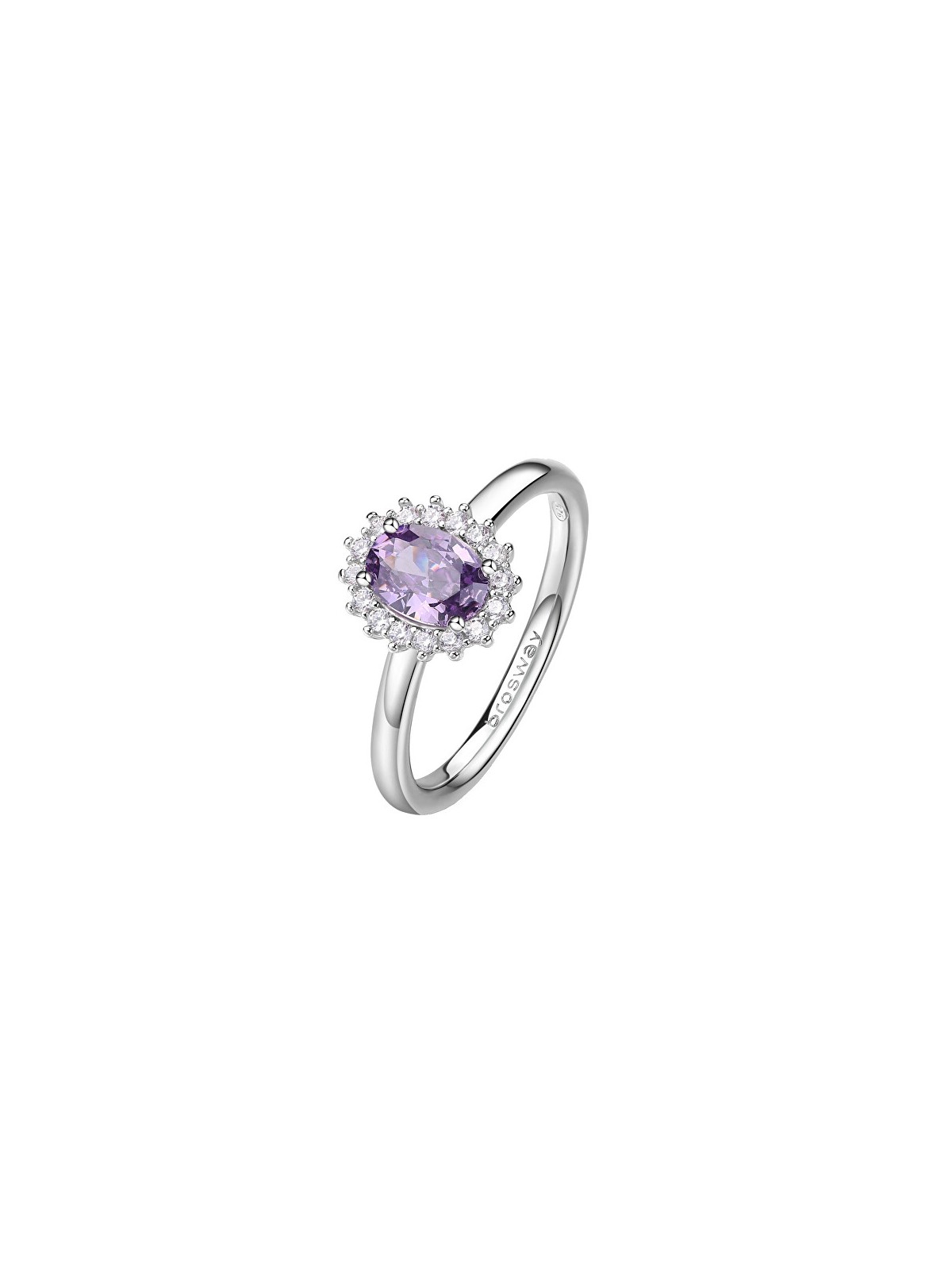 Brosway Elegante anello in argento Fancy Magic Purple FMP75 - Diametro: 50 mm donna