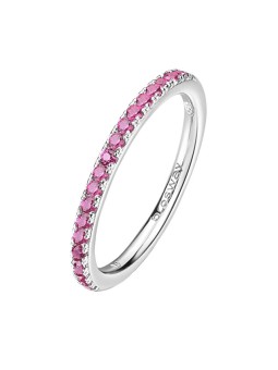Brosway FPR69 Anello in argento scintillante con rubino Fancy Passion - Diametro: 52 mm donna