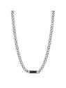 Brosway Collana da uomo in acciaio senza tempo Bullet BBC04 - Lunghezza: 46,5 cm uomo