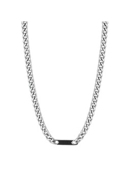 Brosway Collana da uomo in acciaio senza tempo Bullet BBC04 - Lunghezza: 60 cm uomo