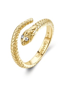 Brosway Anello originale placcato oro Chakra del serpente BHKR006 - Diametro: 54 mm donna