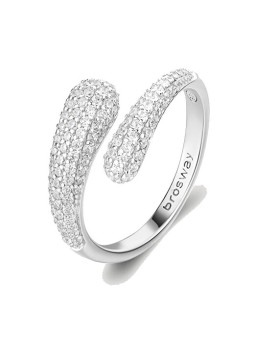 Brosway Anello aperto Infinite White Fancy in argento FIW128 - Diametro: 54 mm donna