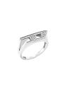 Diesel Anello unisex in acciaio con cristalli DX1629040 - Circonferenza: 63 mm unisex