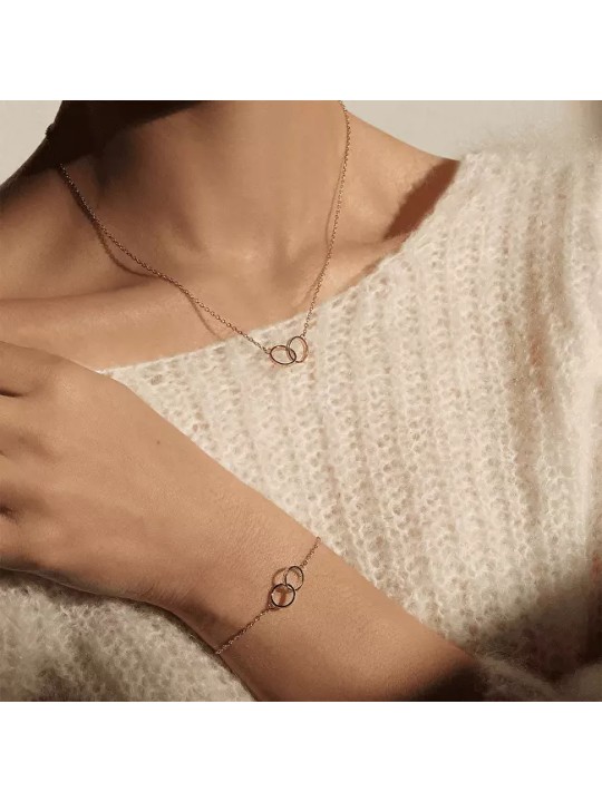 Bracciale Daniel Wellington placcato oro Elan Unity DW0040021 - Lunghezza: 17,5 cm donna