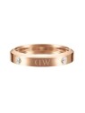 Daniel Wellington Anello originale in bronzo con cristalli Classic Lumine DW004002 - Diametro: 54 mm donna