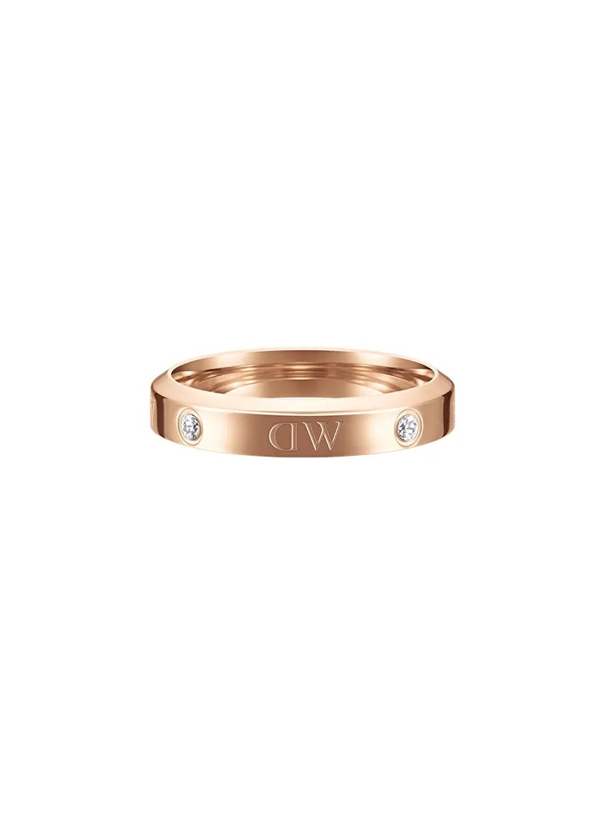 Daniel Wellington Anello originale in bronzo con cristalli Classic Lumine DW004002 - Diametro: 68 mm donna