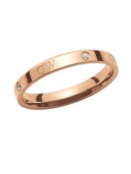 Daniel Wellington Anello originale in bronzo con cristalli Classic Lumine DW004002 - Diametro: 70 mm donna