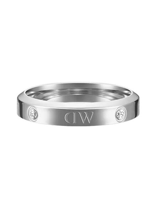 Daniel Wellington Anello originale in acciaio con cristilla Classic Lumine DW0040023 - Diametro: 70 mm donna