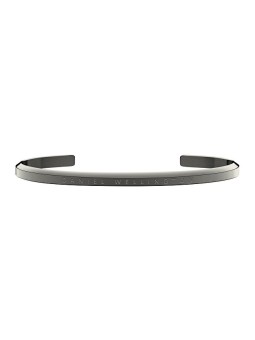 Daniel Wellington Bracciale classico in antracite massiccio, modello DW0040000 - Dimensioni: L: 18,5 cm donna