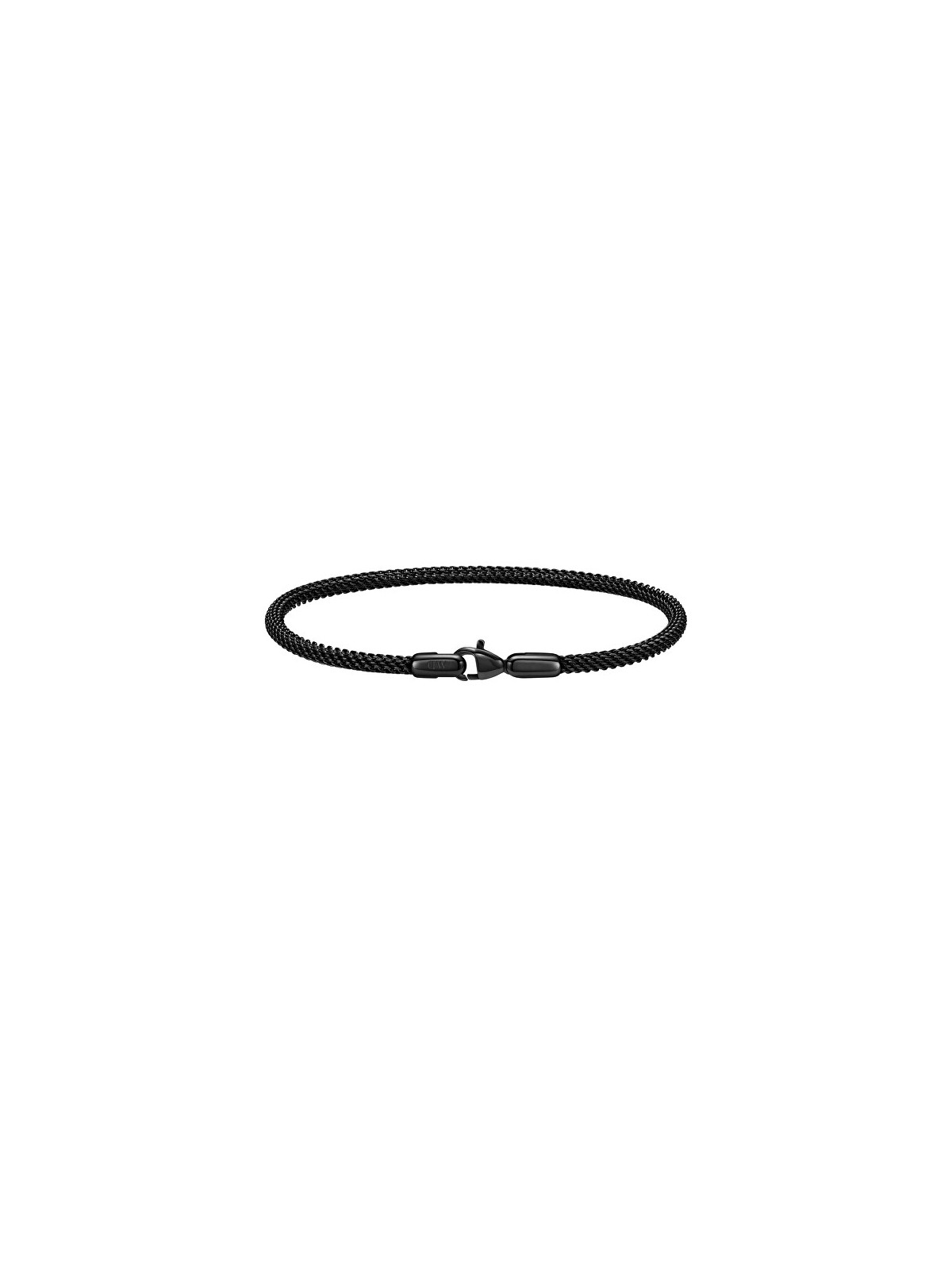 Daniel Wellington Bracciale in acciaio nero moda maglia Perfect Pair DW0040069 - Lunghezza: 18.5 cm uomo