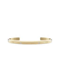 Daniel Wellington Bracciale classico Lumine DW004005 placcato oro massiccio - Lunghezza: 18,5 cm donna