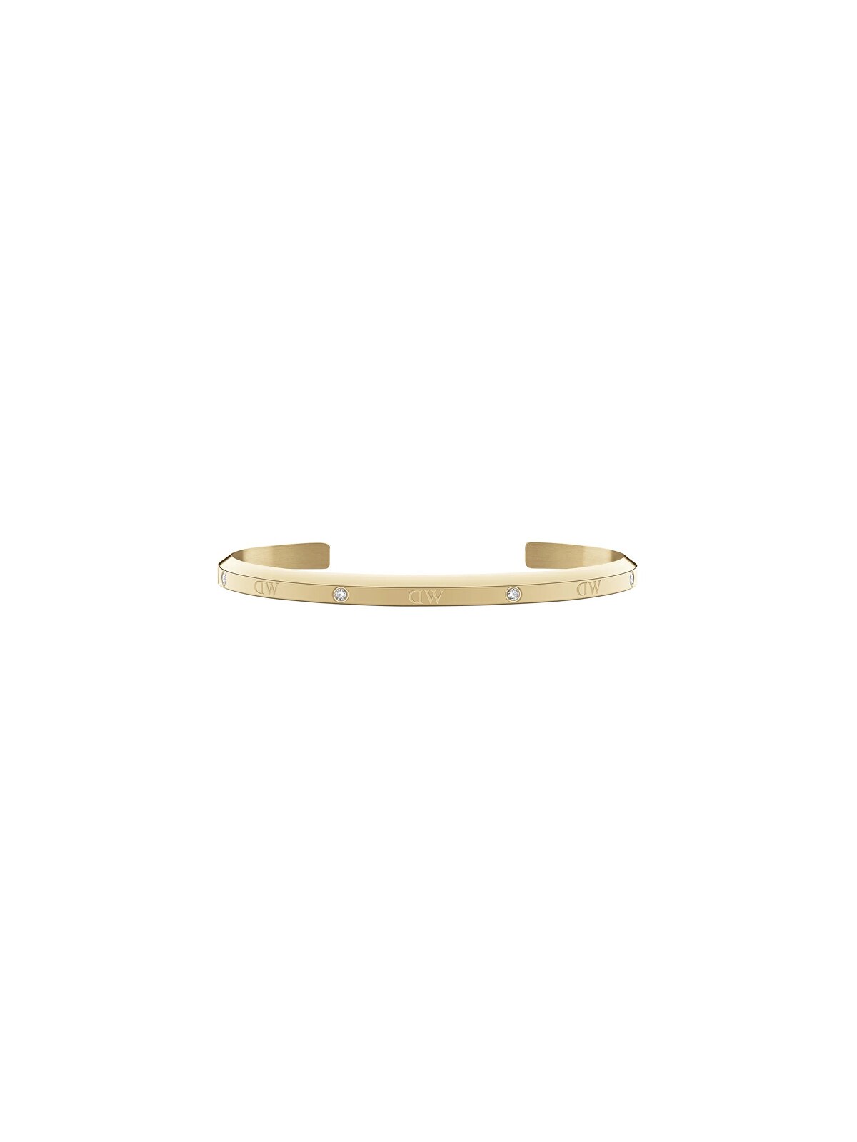 Daniel Wellington Bracciale classico Lumine DW004005 placcato oro massiccio - Lunghezza: 18,5 cm donna