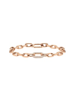 Daniel Wellington Bracciale di lusso in bronzo con cristalli Crystal Link DW00400572 - Lunghezza: 15.5 cm donna