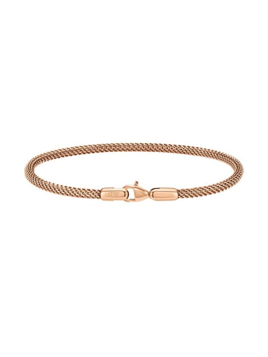 Daniel Wellington Bracciale in maglia d'acciaio color bronzo con finitura perfetta DW0040068 - Lunghezza: 18.5 cm uomo