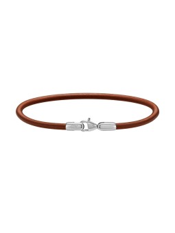 Daniel Wellington Bracciale St. Mawes Perfect Pair in pelle marrone, DW0040071 - Lunghezza: 17.5 cm uomo