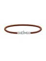 Daniel Wellington Bracciale St. Mawes Perfect Pair in pelle marrone, DW0040071 - Lunghezza: 17.5 cm uomo